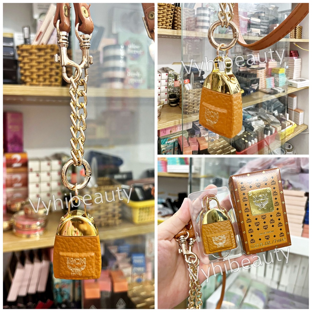 Nước hoa MCM mini kèm dây đeo như túi xách