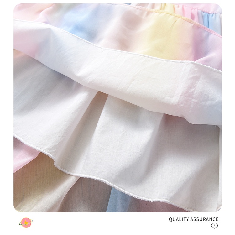 Đầm Công Chúa Chất Chiffon Tay Ngắn Hoạ Tiết Bướm Nhiều Màu Sắc Cho Bé Gái