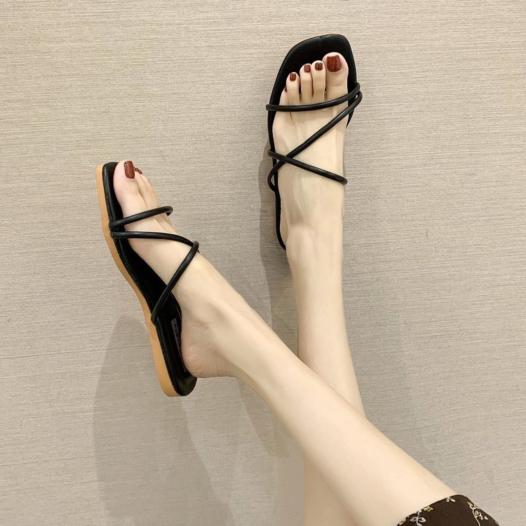 Giày Xăng đan Đế Bằng Quai Chéo Thời Trang Cho Nữ | BigBuy360 - bigbuy360.vn