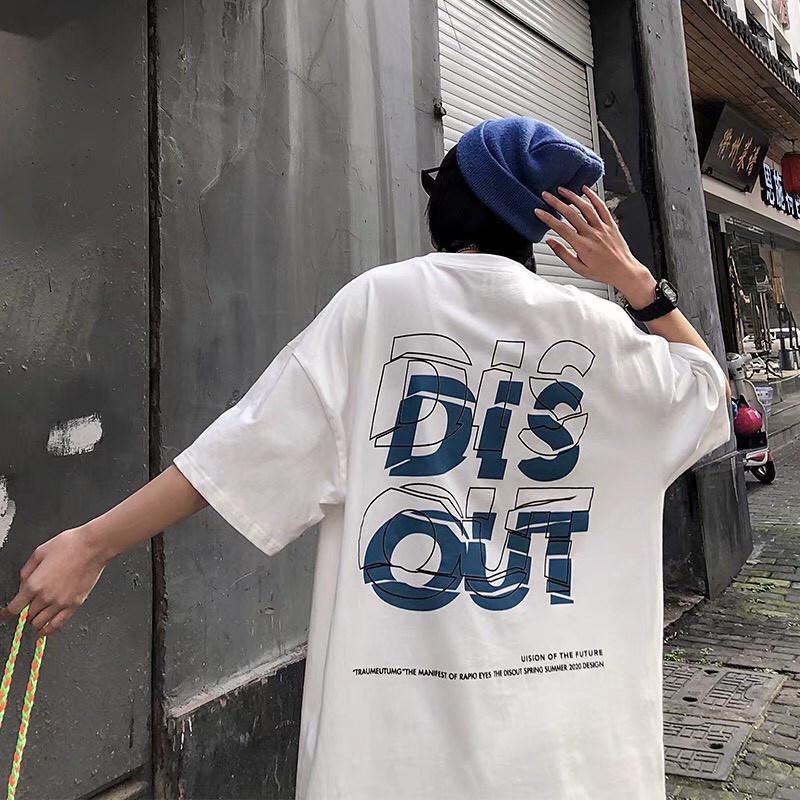 Áo Thun Tay Lỡ Unisex Phông Form Rộng DIS OUT Nam Nữ Ulzzang SOMO | BigBuy360 - bigbuy360.vn