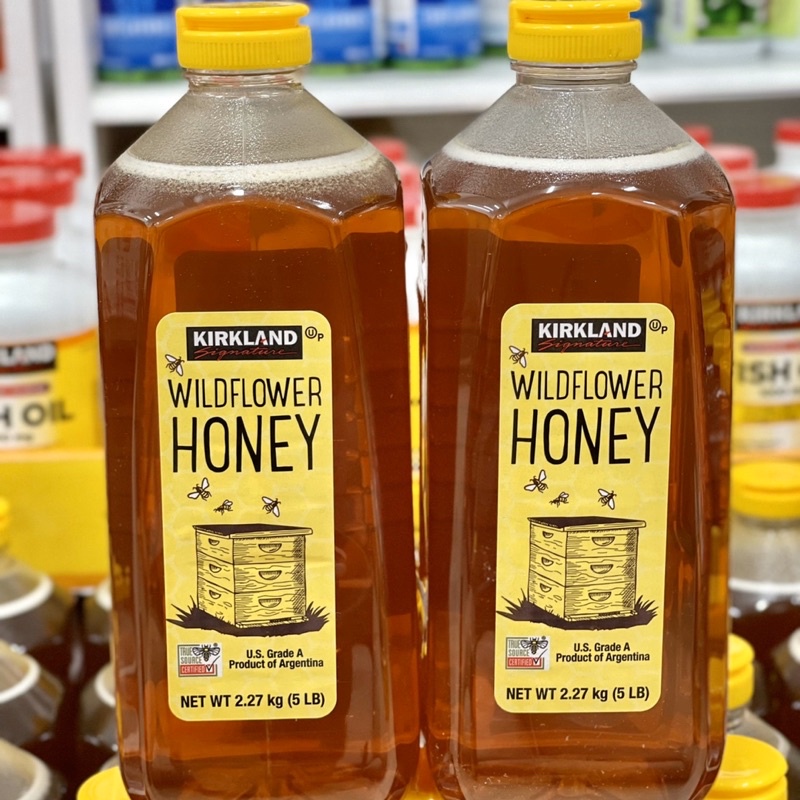 [HÀNG_CHUẨN] DATE MỚI 2023 Mật ong Wildflower Honey Kirkland của Mỹ 2,27kg