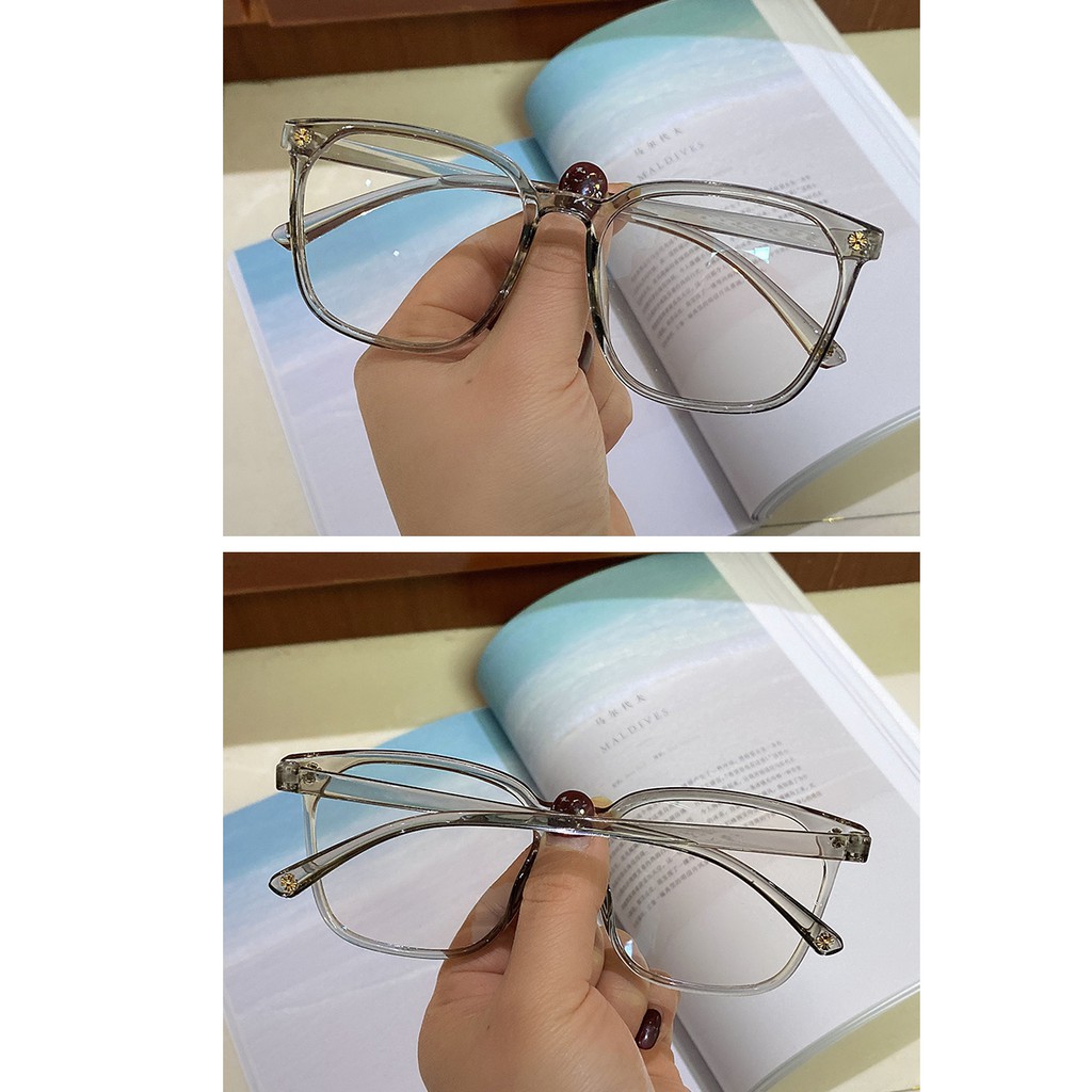 Mắt kính gọng tròn trong suốt chống ánh sáng xanh cho nam nữ