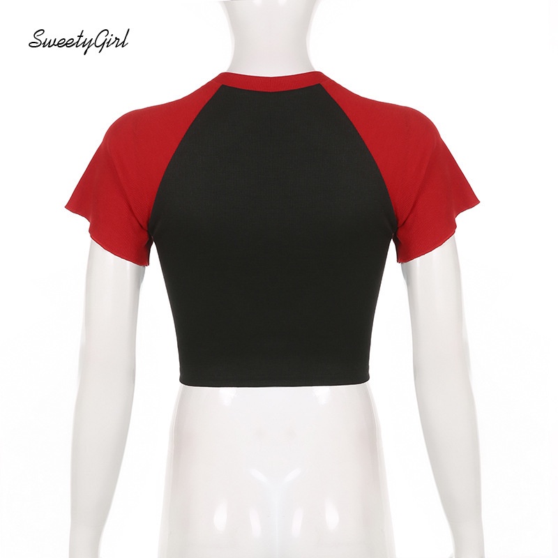 Áo Thun Dáng Ôm Tay Ngắn In Hình Đầu Lâu 2022 Thời Trang Cho Nữ