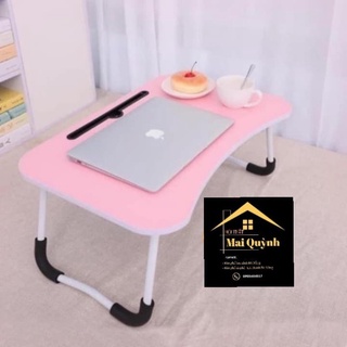 Bàn Sinh Viên Học Sinh Gấp Gọn Có Khe Cắm Ipad  - Bàn Laptop Xếp Gọn [SALE]