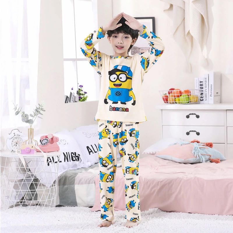 Áo thun tay dài in hình Minion đáng yêu thời trang dành cho bé