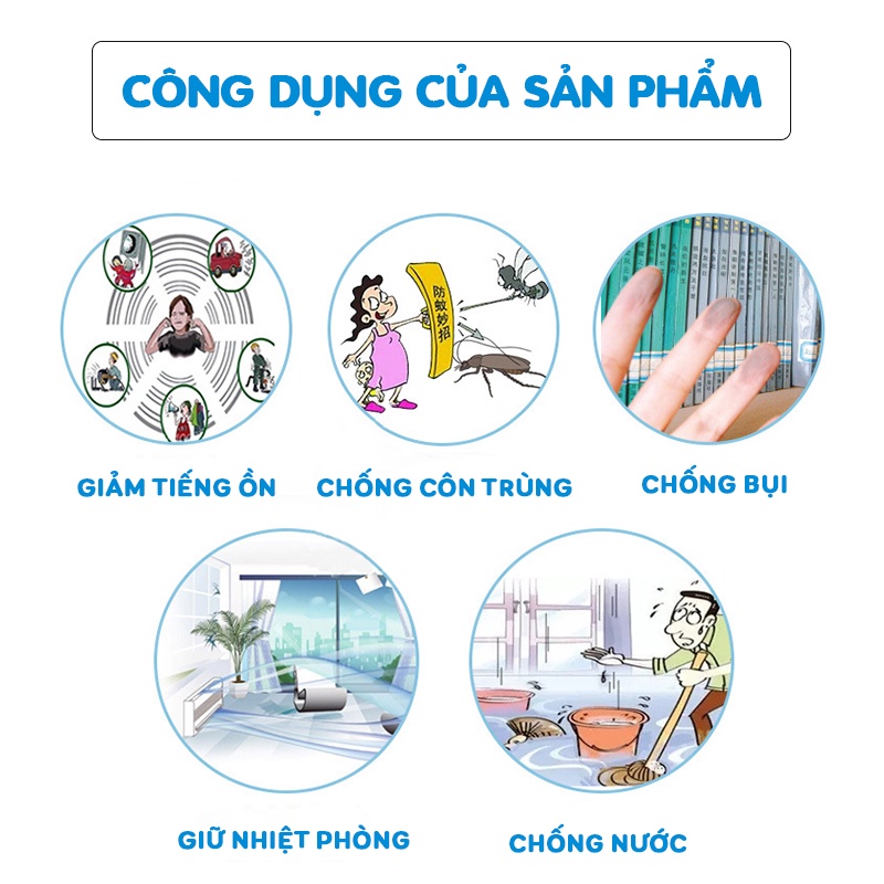 Thanh Chống Bụi, Côn Trùng Dán Sàn - Phụ Kiện Cửa KAPU