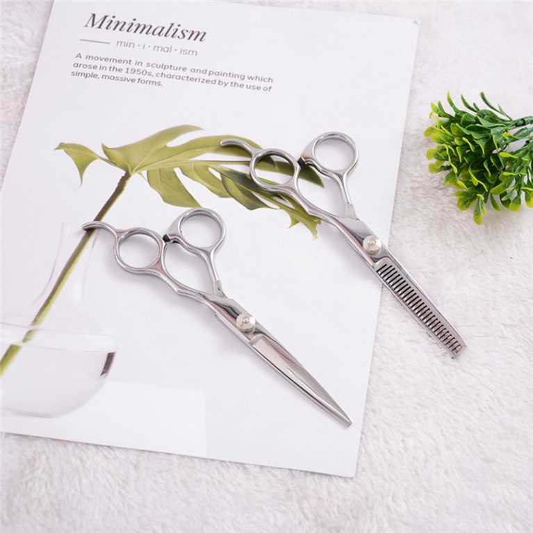 Kéo cắt và tỉa tóc 6inch Cao cấp - bằng thép không gỉ chuyên dụng
