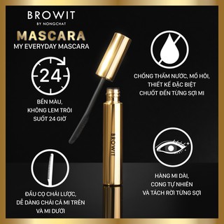 Mascara NongChat Browit My Everyday Thái Lan làm dày dài cong mi chuyên dụng cho makeup