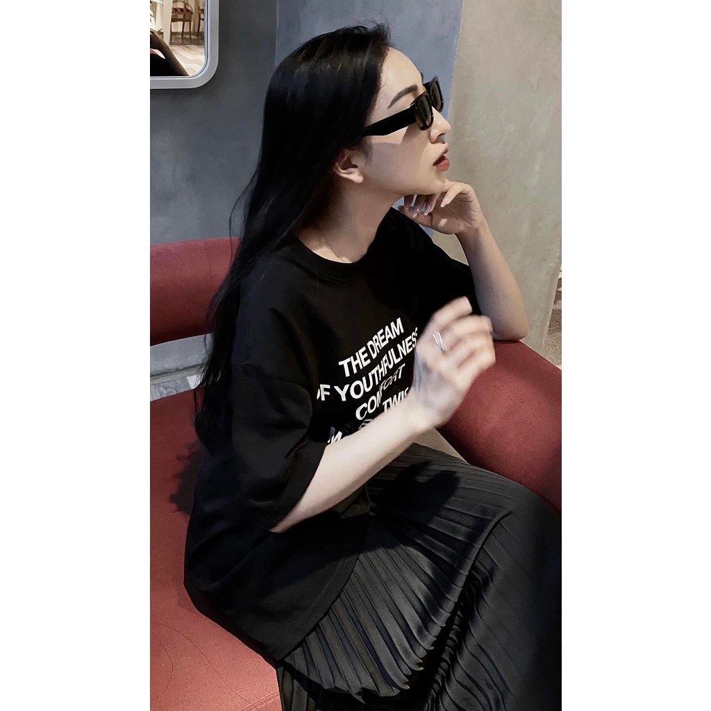 Áo phông nam đen Silver Gray Reflective T-shirt Le Musée Oversized fit