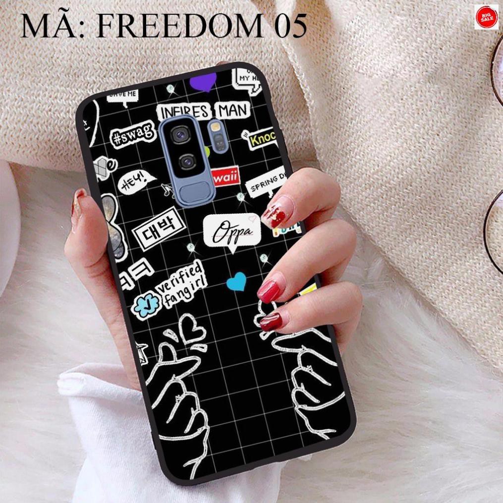 <Giảm giá> Ốp lưng Samsung S9 Plus viền dẻo TPU BST Phong Cách Freedom