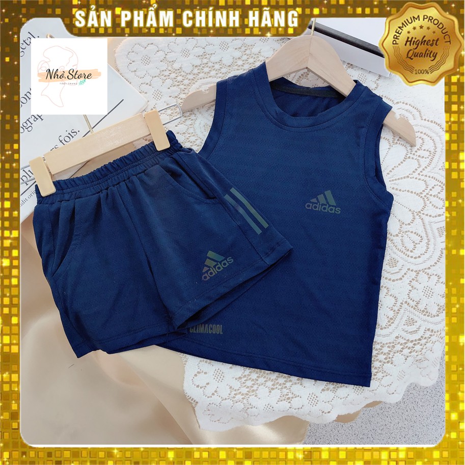 Bộ Thể Thao Adidas Đồ Bộ Bé Trai Chất Cotton Lưới Thông Hơi Mát  Logo Phát Quang BT008