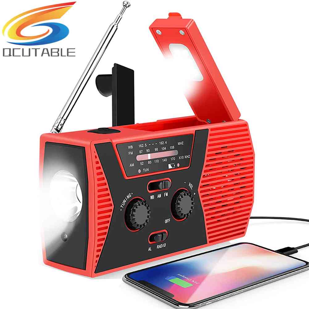 Radio Năng Lượng Mặt Trời Có Tay Quay NOAA / AM / FM
