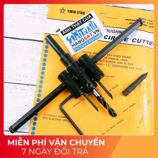 [SIÊU RẺ- FREESHIP TỪ 50K] Mũi Khoan Khoét Lỗ Thùng Loa, Lỗ Đèn Thạch Cao Âm Trần 120mm 200mm 300mm (Bộ Mũi Khoét Lỗ