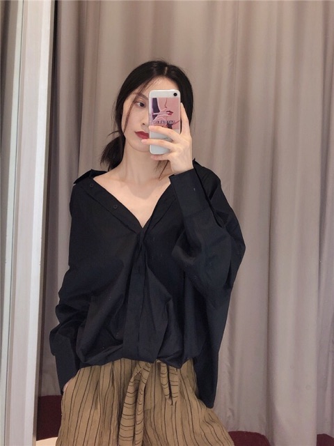 Áo sơ mi kiểu - form rộng