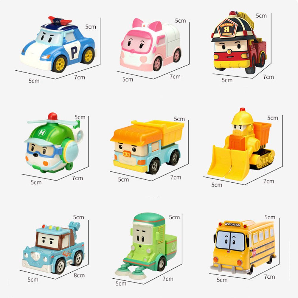 Mô hình đồ chơi xe rô bốt hoạt hình Robocar Poli bằng hợp kim dành cho trẻ em