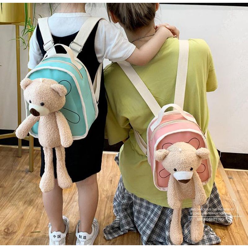 Balo hình gấu mini siêu dễ thương - Balo trẻ em cute giá rẻ - Quà tặng ý nghĩa cho bạn bè, người thân