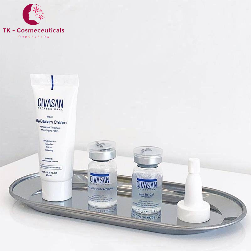 Set 3 Sản Phẩm Dưỡng Phục Hồi Cấp Ẩm Căng Bóng Da Civasan Hy+ Balsam