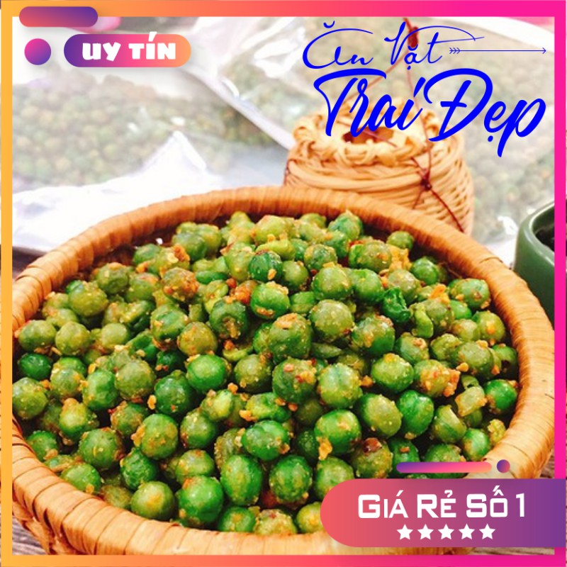 Đậu Hà Lan Tỏi Ớt hủ Pet 500g - Trai Đẹp Snack