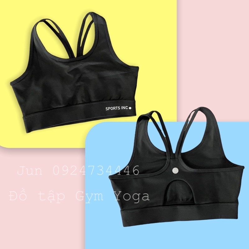 Áo bra Sport Inc dây đôi tập Gym yoga