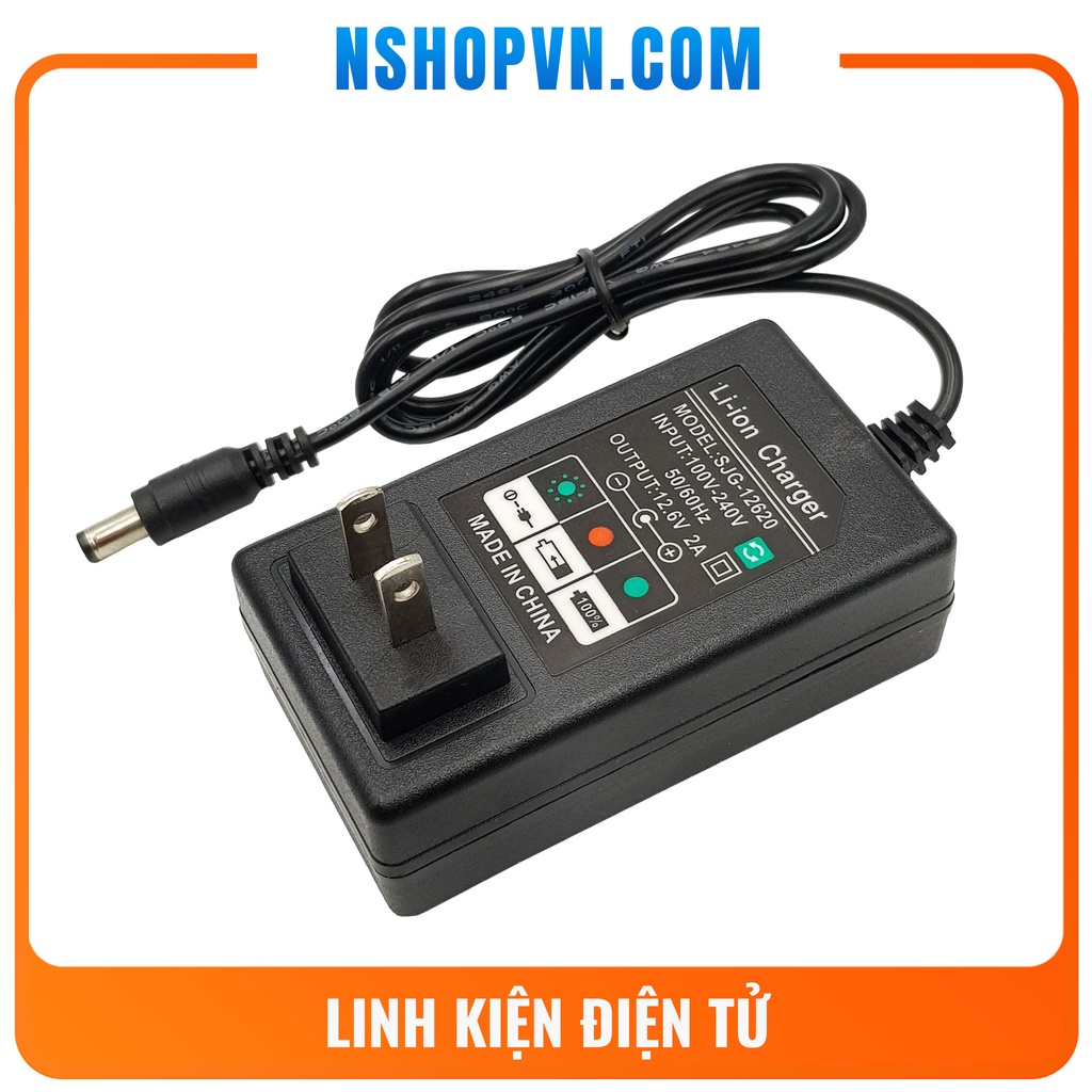 Adapter Sạc Pin 3S 12.6V 2A