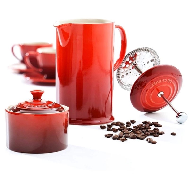 Bình pha cafe LeCreuset Kaffee-Bereiter 80ML màu cam, đỏ, hồng