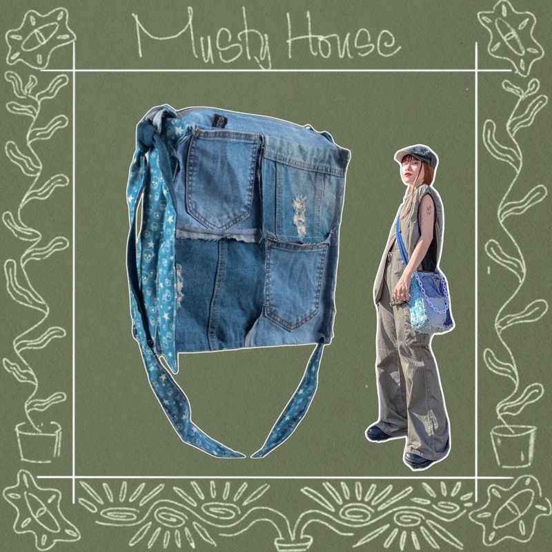 Túi Đeo Chéo Thời Trang Handmade 4 Patchs - Musty House