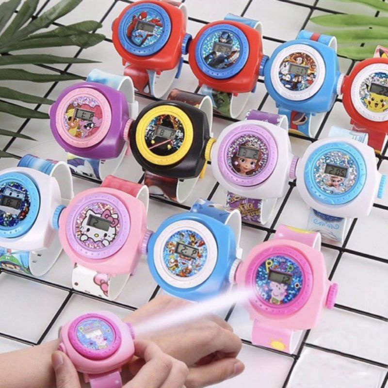 ĐỒNG HỒ HÌNH CHIÊU 3D 24 HÌNH CHO BÉ