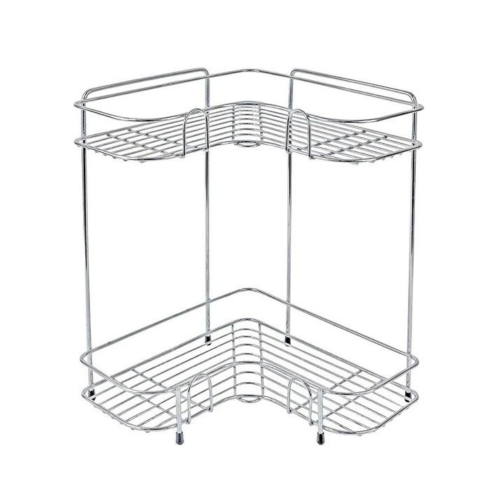 Kệ góc 2 tầng nhà bếp bằng inox Elmich