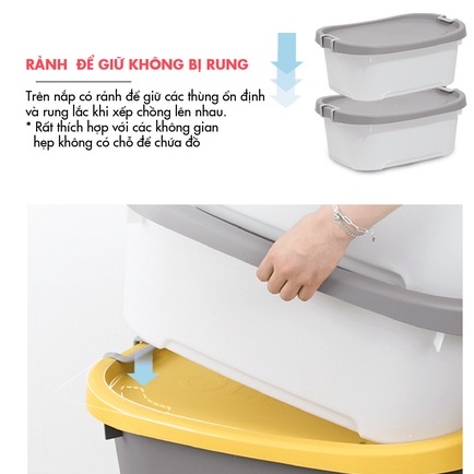 Thùng Nhựa Đựng Đồ Có Nắp, Thùng Đựng Đồ Chơi Trẻ Em Dung Tích 26L-42L-70L Nhựa Kopellen Cao Cấp Ollyhome