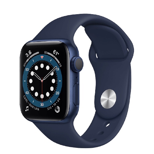 Đồng Hồ Thông Minh Apple Watch Series 6 LTE GPS + Cellular Aluminum Case With Sport Band (Viền Nhôm &amp; Dây Cao Su) 40mm -