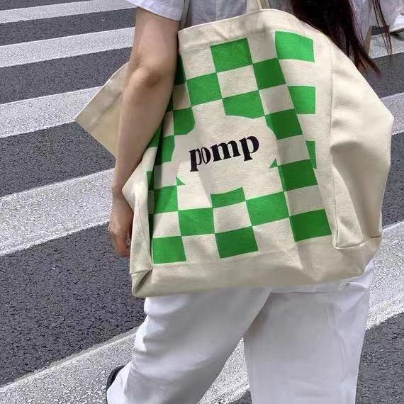 Túi Canvas Cỡ Lớn Họa Tiết Kẻ Sọc Màu Sắc Tương Phản Thời Trang Cho Học Sinh 2022