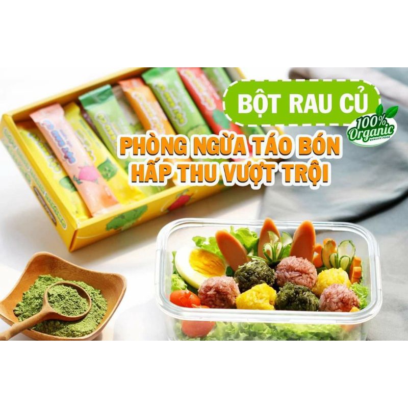 Bột rau củ sấy lạnh hữu cơ Dalathouse 3g
