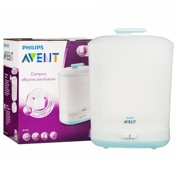 Máy tiệt trùng sữa 3in1 Philips Avent (tặng 1 cọ bình sữa trị giá 230k)