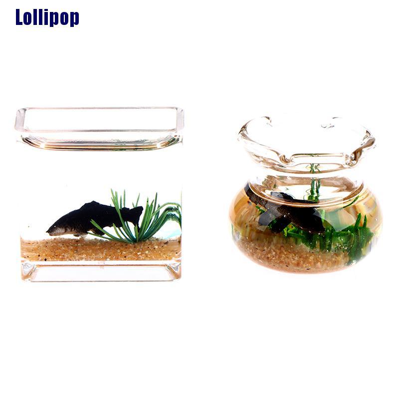 Bể cá mini bằng nhựa trong suốt dùng trang trí nhà búp bê diy chất lượng cao