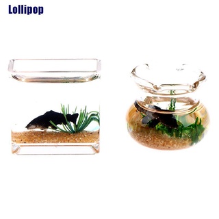 Bể cá mini bằng nhựa trong suốt dùng trang trí nhà búp bê diy chất lượng cao