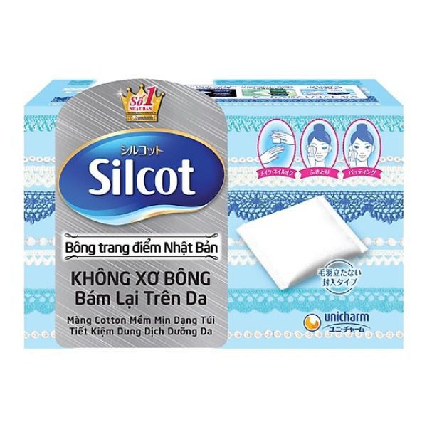 Bông Tẩy Trang Silcot Unicharm