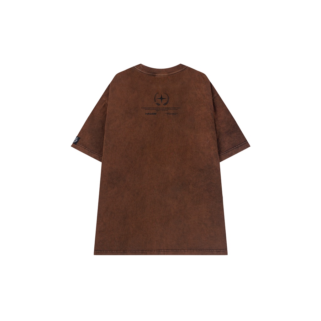 Áo Thun Tay Lỡ Unisex SAIGON VINTAGE WASH 100% Cotton HADES Brand Chính Hãng