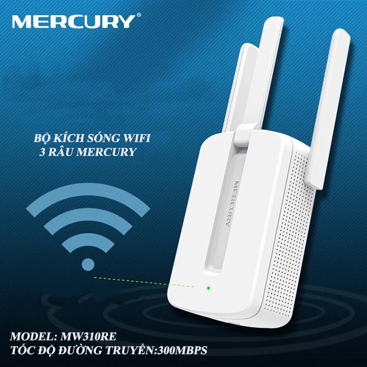 Kích wifi 3 râu mercury,kích sóng wifi cực mạnh với khả năng mở rộng sóng wifi cao