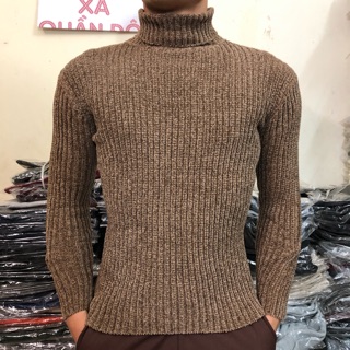 Áo len nam cổ lọ nhung
