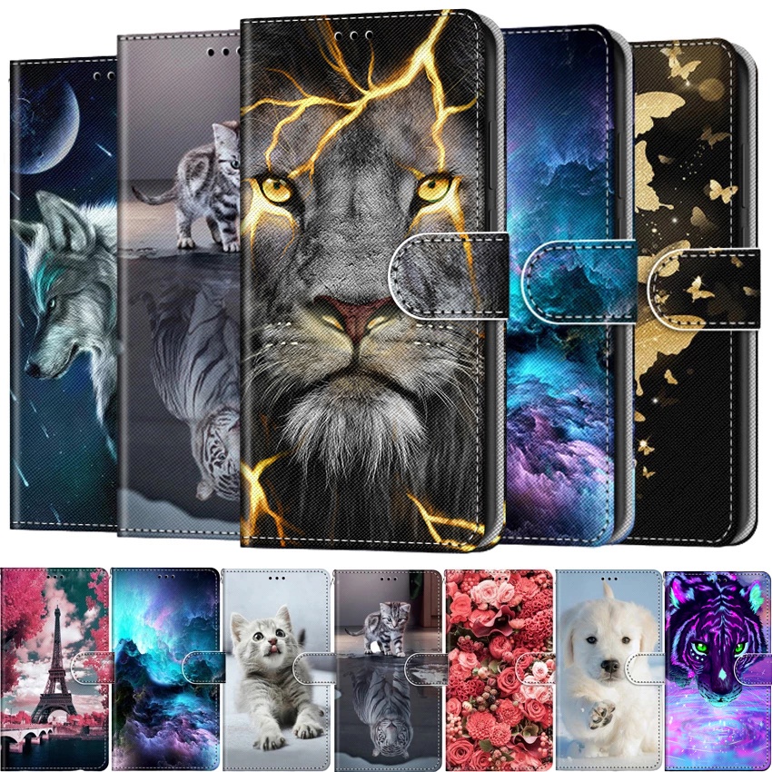 Bao Da Điện Thoại Dạng Ví Nắp Lật Có 3 Ngăn Đựng Thẻ Sang Trọng Cho Motorola Moto E4 Plus/Motorola Moto E4 Plus