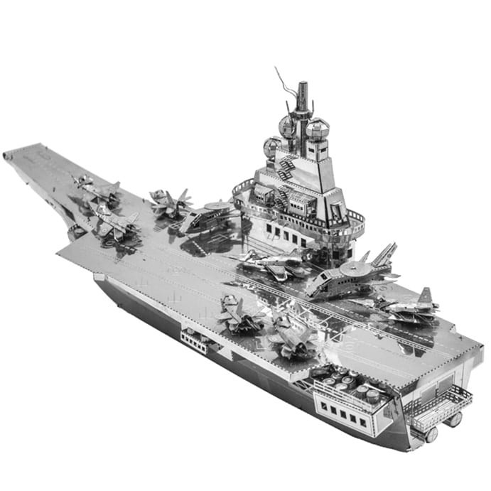 Chưa Ráp Mô Hình Kim Loại 3D Tàu Khu Trục Hải Quân Thế Chiến Thứ 2 Arizona, Burke Class Destroyer, Kongo, Type 056