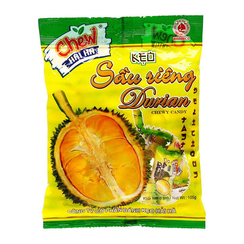 Kẹo Mềm Chew Hải Hà Hương Sầu Riêng (Gói 100g)