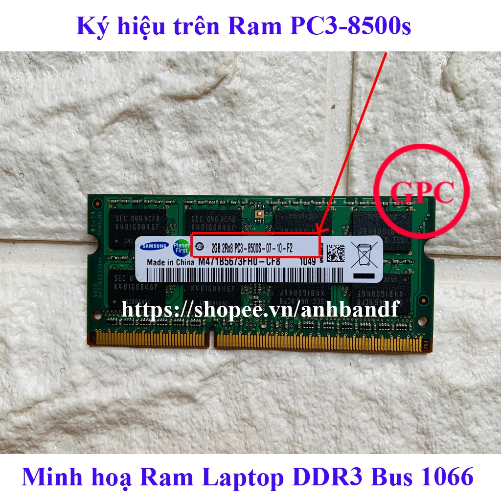Ram Laptop PC3/PC3L 2Gb, 4Gb, 8Gb BUS 1333 BUS 1600 12800s DDR3 DDR3L zin tháo máy bảo hành 1 đổi 1