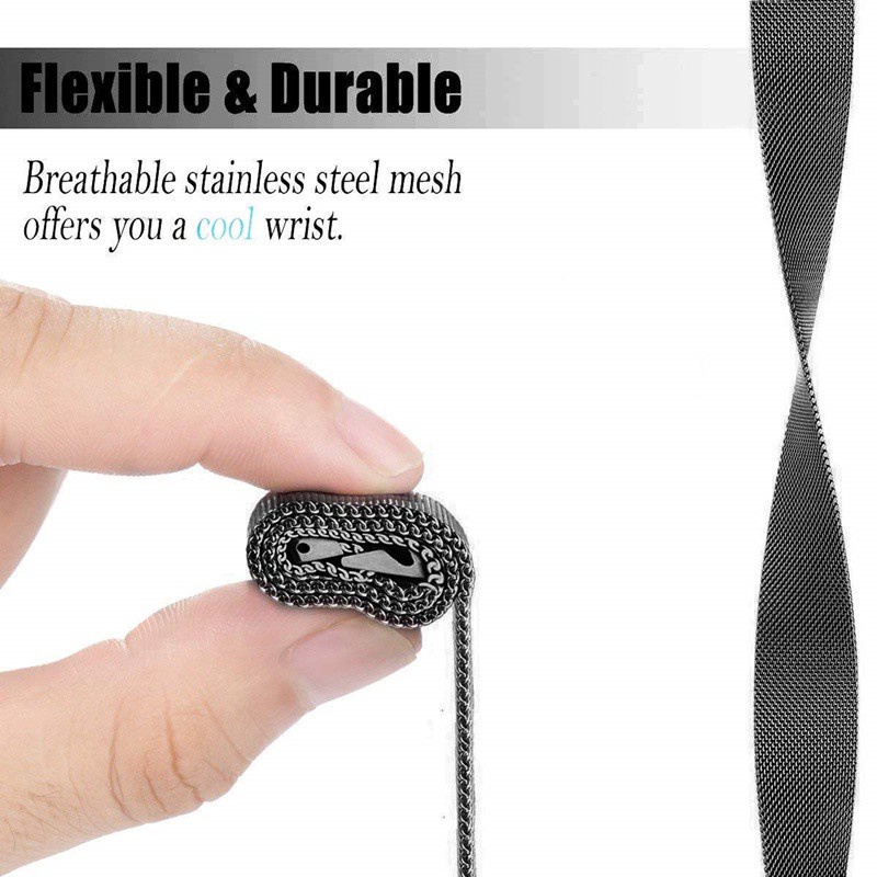 Dây Đeo Inox Cho Đồng Hồ Thông Minh BeU Active 1 BeU Sporty 1 befit sporty 2 Pro