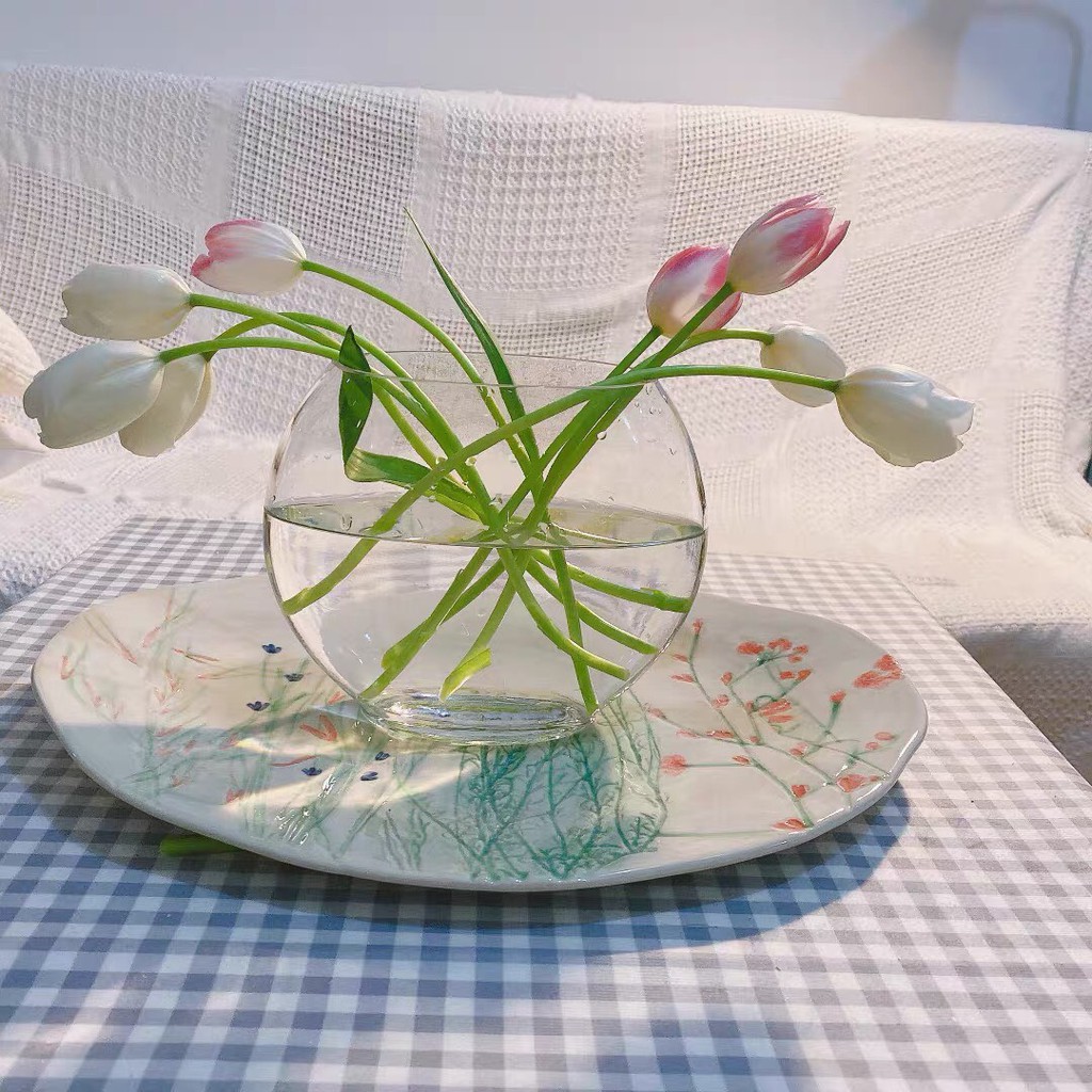 Bình hoa thủy tinh- Lọ hoa thủy tinh