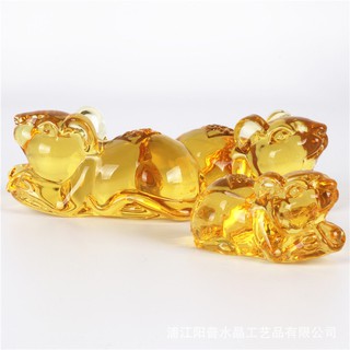 Chuột pha lê chiêu tài (5cm) biểu tượng của sự sung túc & thịnh vượng