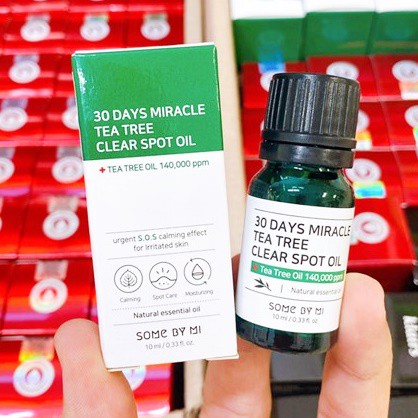 Tinh dầu tràm trà Some By Mi 30 Days Miracle Tea Tree Clear Spot Oil 10ml