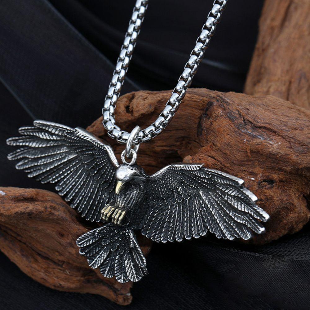 Vòng Cổ Choker Mặt Đại Bàng Đơn Giản Phong Cách Punk Hip Hop Đường Phố Cho Cặp Đôi