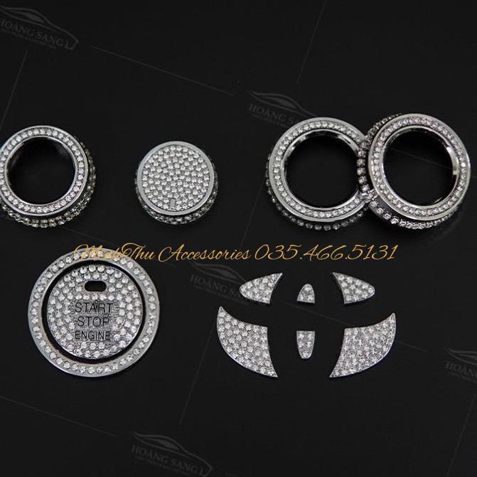 Bộ Đính Đá Full Nội Thất Xe Toyota Camry - Đá Cao Cấp Swarovski