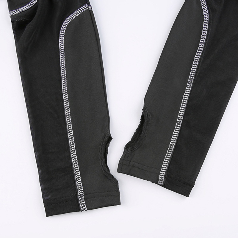 Áo Thun Croptop Tay Dài Cổ Lọ Có Khóa Kéo Phong Cách Thời Trang Harajuku Dành Cho Nữ